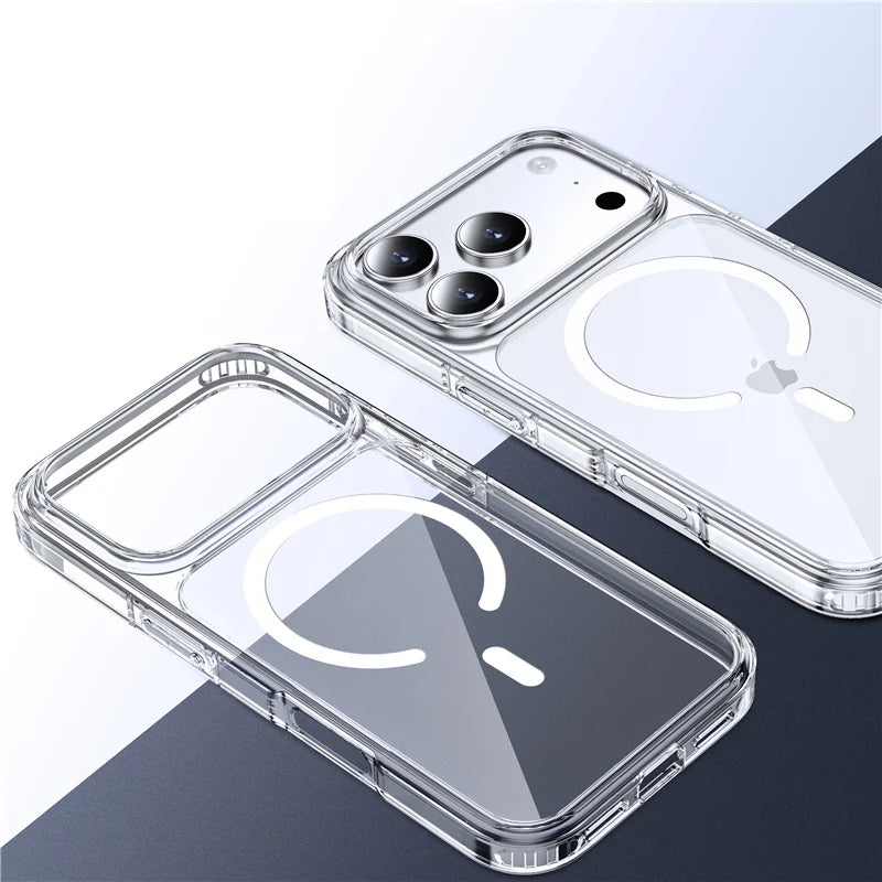 iPhone 17 Transparent MagSafe Magnetic Phone Case