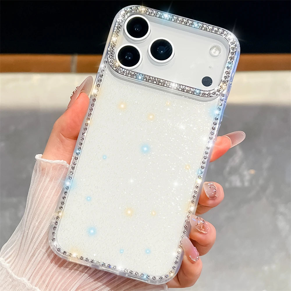 Glitter Shining Diamonds Stars Case For iPhone 17