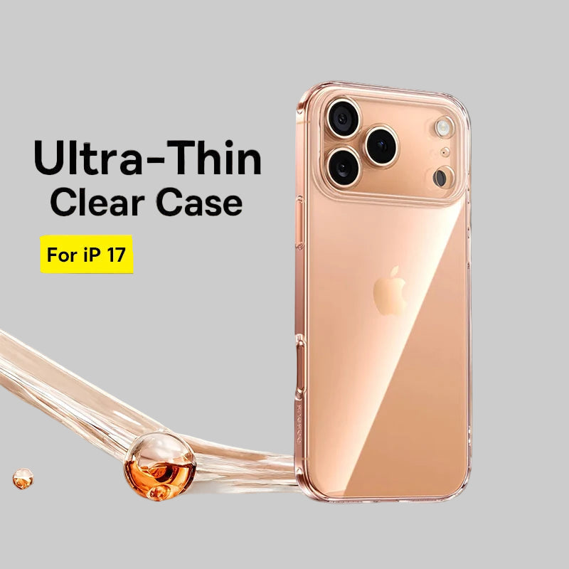Ultra Thin Transparent Anti-Drop Cover for iPhone 17 Series