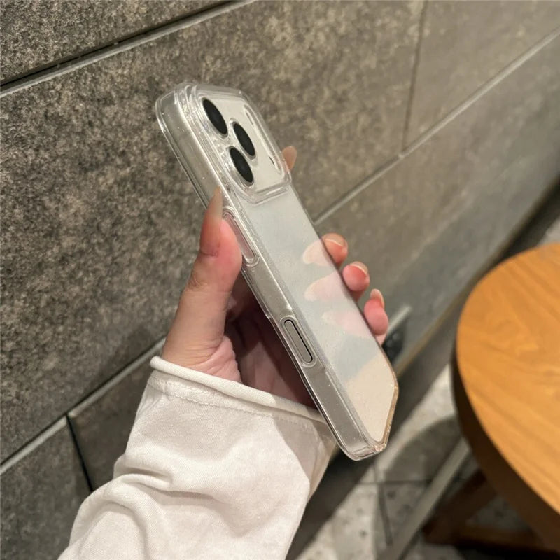 Luxury Bling Glitter Clear Shockproof Armor Case For iPhone 17