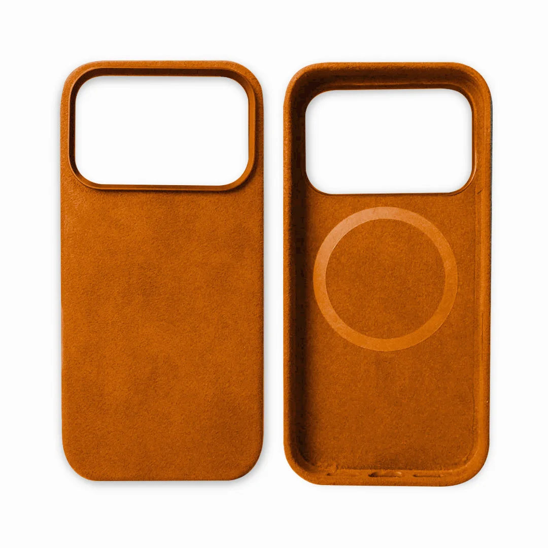 Premium IPhone 17 Genuine Italy Alcantara Material Leather Case MagSafe