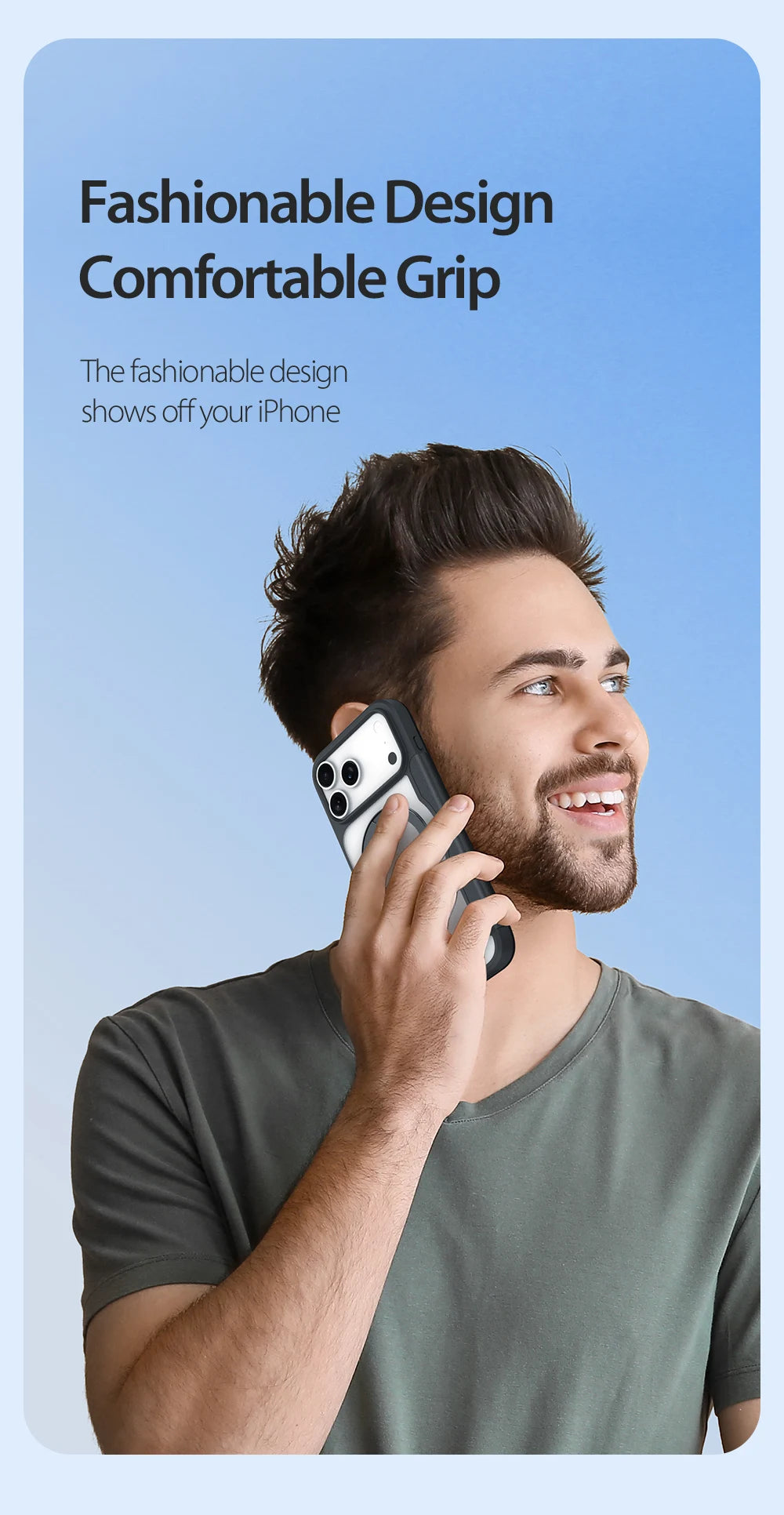 Magsafe Wireless Charging Rotating Metal Magnetic Stand Leather Cover