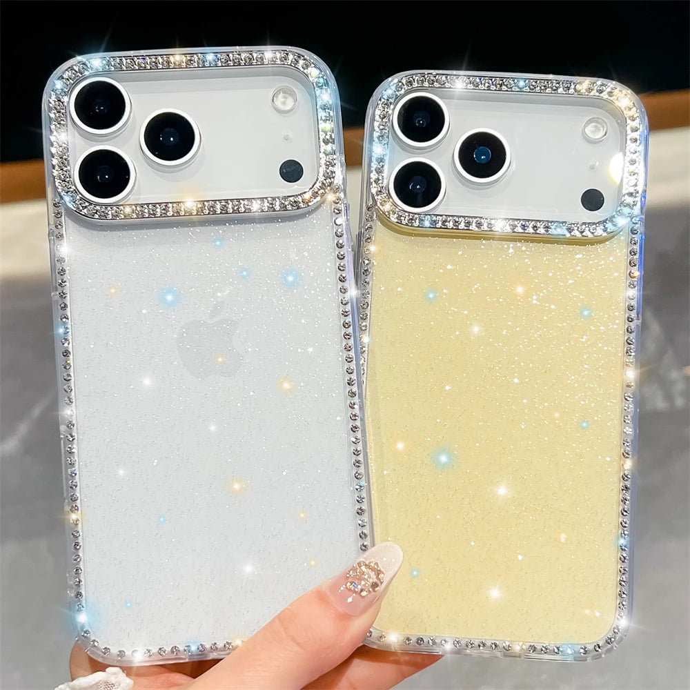 Glitter Shining Diamonds Stars Case For iPhone 17