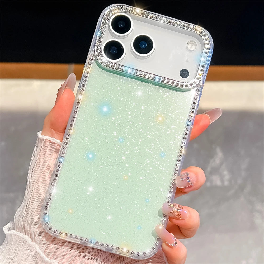 Glitter Shining Diamonds Stars Case For iPhone 17