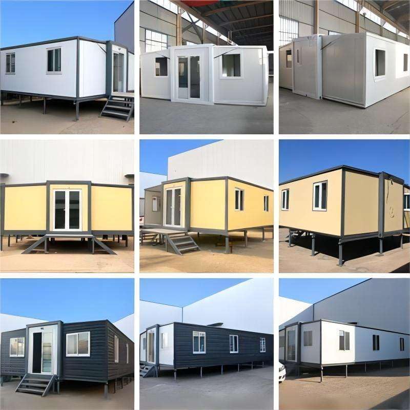20FT/40FT Prefab Tiny Home for Sale Portable Modular Tiny House to Live in for Adult Expandable Container House 2 Bedroom Mobile Foldable House with Fully Equipped Bathroom & Kitchen
