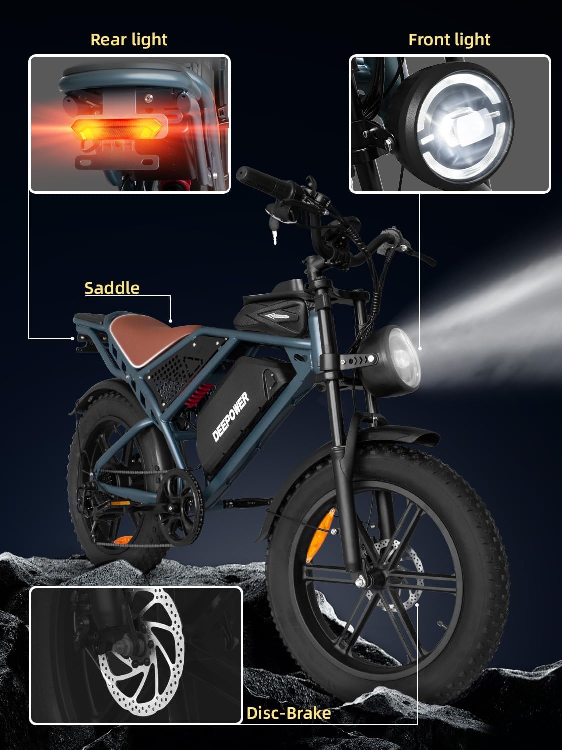 Electric Bike for Adults,1500W/3500W Peak Motor