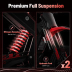 Electric Mini Dirt Bike for Teens & Adults, 14"/12" Fat Tire 2600W Electric-Motorcycle