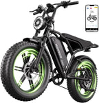 Electric Bike for Adults-1500W Peak Motor, 32MPH Off-Road Fat Tire Ebike, 20"x4.0" Tires, 48V 15/25AH Battery