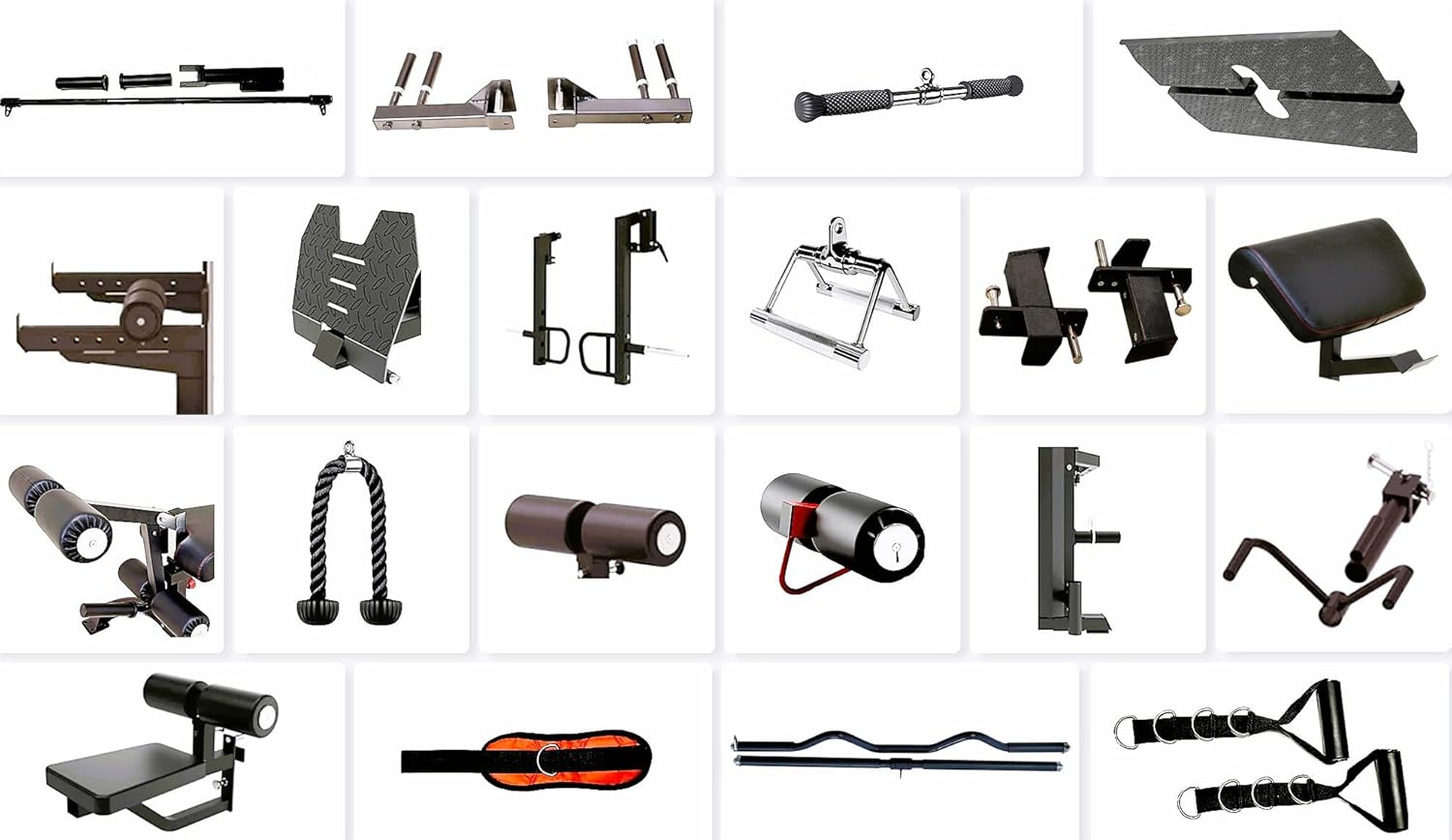 MiM USA Hercules EX All in One Gym Machine Commercial Smith Machine Functional Trainer Home Gym 400 lb Weight Stack Adj Bench Jammer Arms Leg Press Leg Extension Arm Curl LAT Seat Complete Attachment