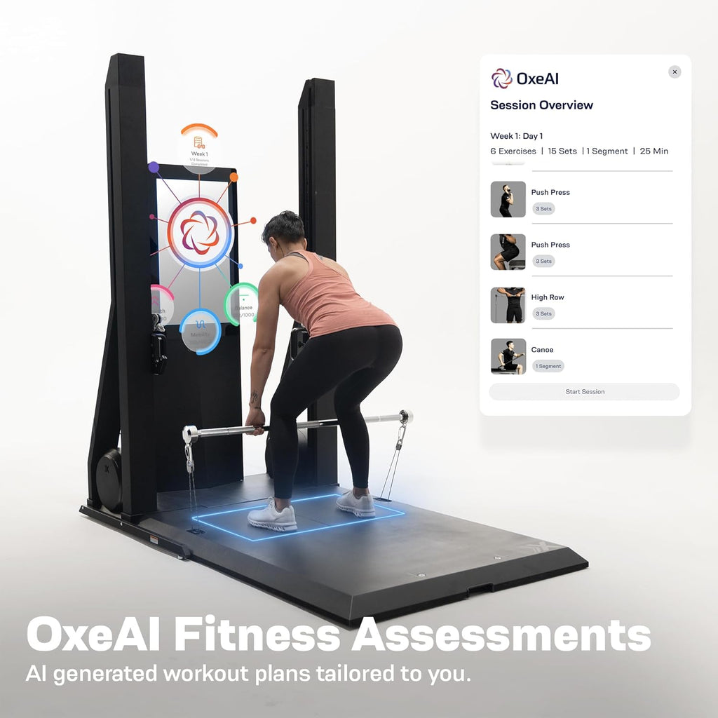 XS1 Peak Smart Home Gym – All-in-One Strength, Cardio & Pilates Machine with Adaptive Workouts, AI Training, Performance Tracking & Trainer-Led Classes Black