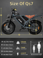 Electric Bike for Adults,1500W/3500W Peak Motor