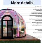 Backyard Prefab Dome House, Clear Garden Dome Bubble House Tent for Outside, All-Season Weatherproof Geodesic Greenhouse for Outdoor Living or Tiny Home Sunroom