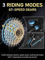 Electric Bike for Adults,1500W/3500W Peak Motor