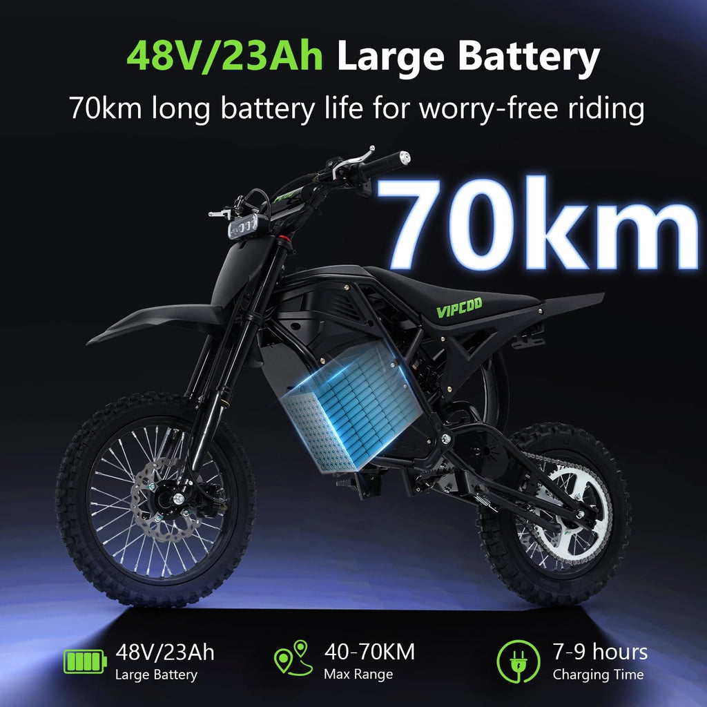 Electric Dirt Bike for Teens Adults, 3500W 40 MPH E Moto Dirtbike, UL Certified Electric Motorcycle Fit Age 13+