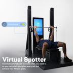 XS1 Peak Smart Home Gym – All-in-One Strength, Cardio & Pilates Machine with Adaptive Workouts, AI Training, Performance Tracking & Trainer-Led Classes Black