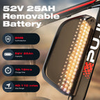 3000W Dual Motors Electric Bike for Adults, 52V 25Ah 24" Fat Tire Fast 38 mph up to 100 Miles