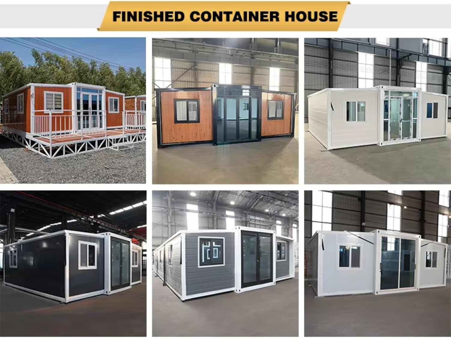 Mobile Prefabricated Tiny House Modular Home Portable Two Bedroom 20Ft Container Expandable House with Triangular Roof