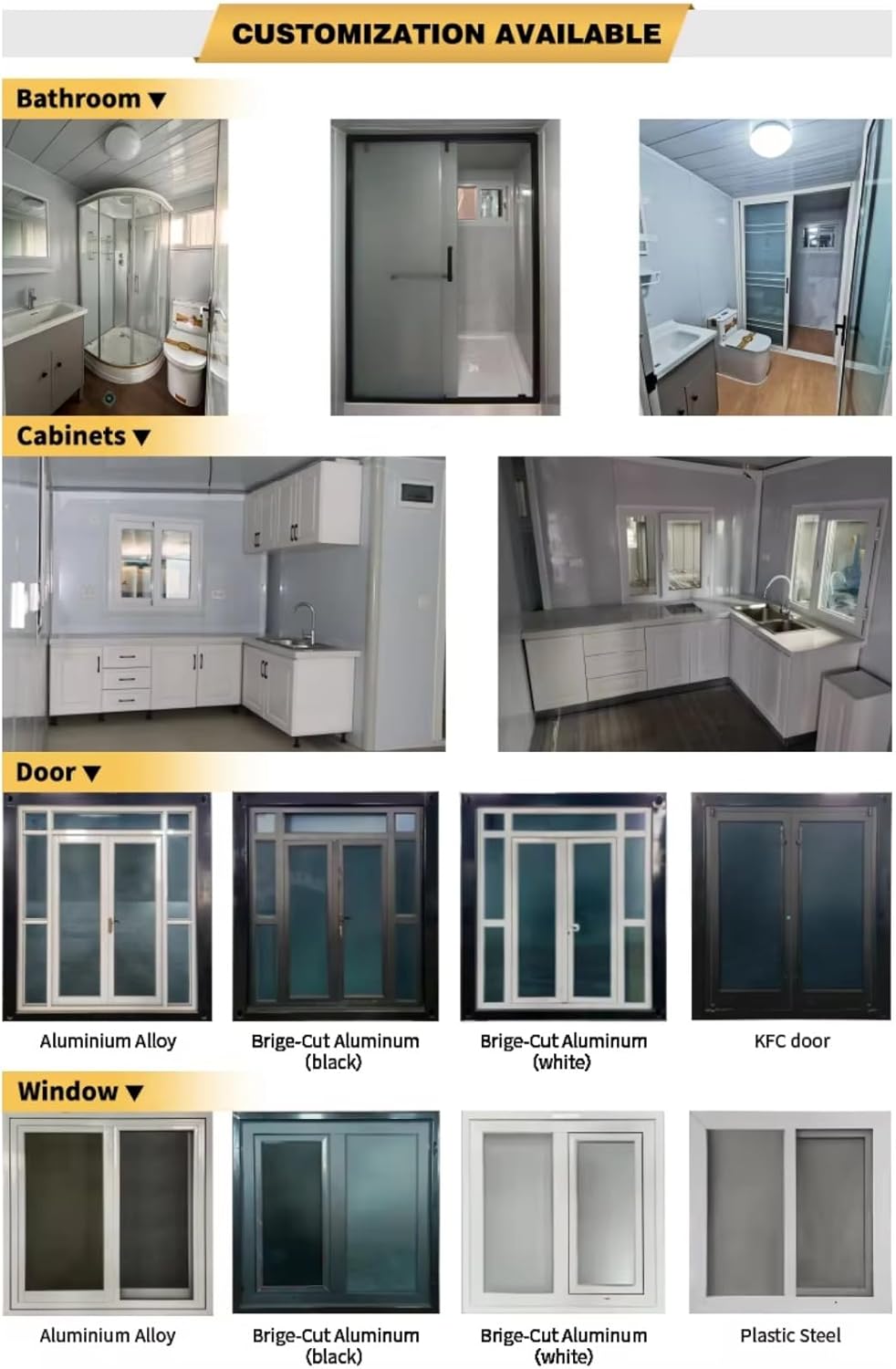 Mobile Prefabricated Tiny House Modular Home Portable Two Bedroom 20Ft Container Expandable House with Triangular Roof