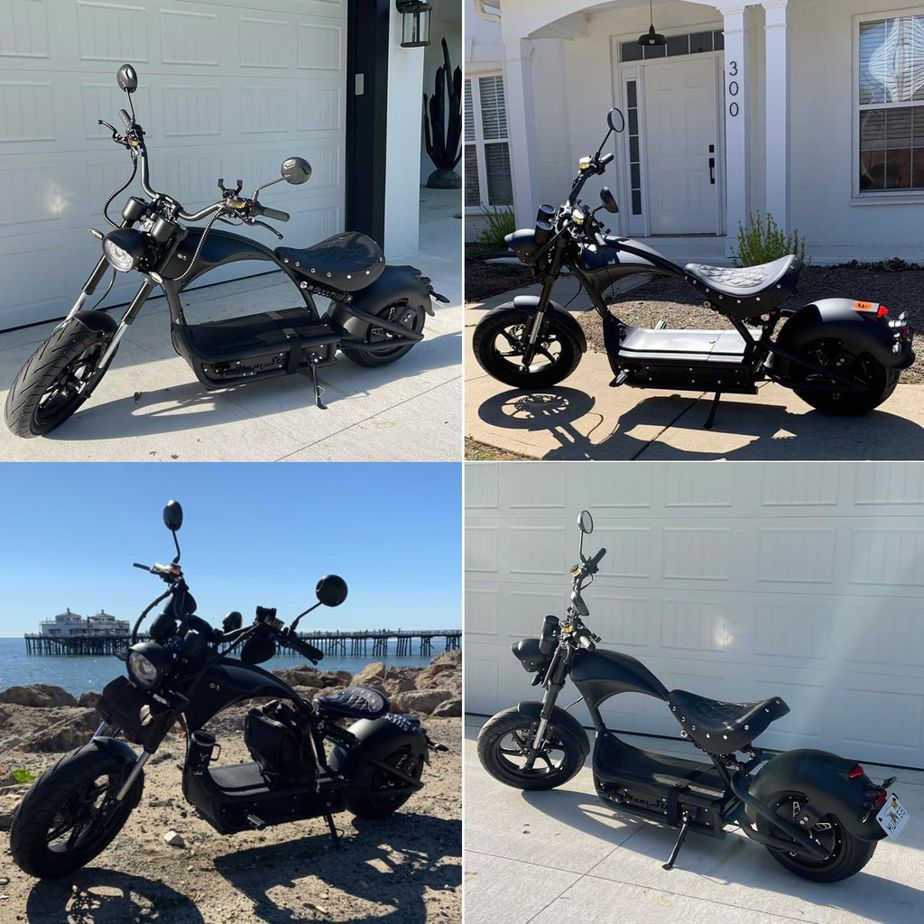 Electric Motorcycle M1P Pro 4000W 50Mph, 60V 42Ah 55 Miles, Long Range Motorcycle Street Legal, Dual Suspension&Dual Hydraulic Brakes Electric Moped for Adults