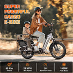 Electric Bike for Adults, 1500W Peak Motor Ebike with 48V 15Ah