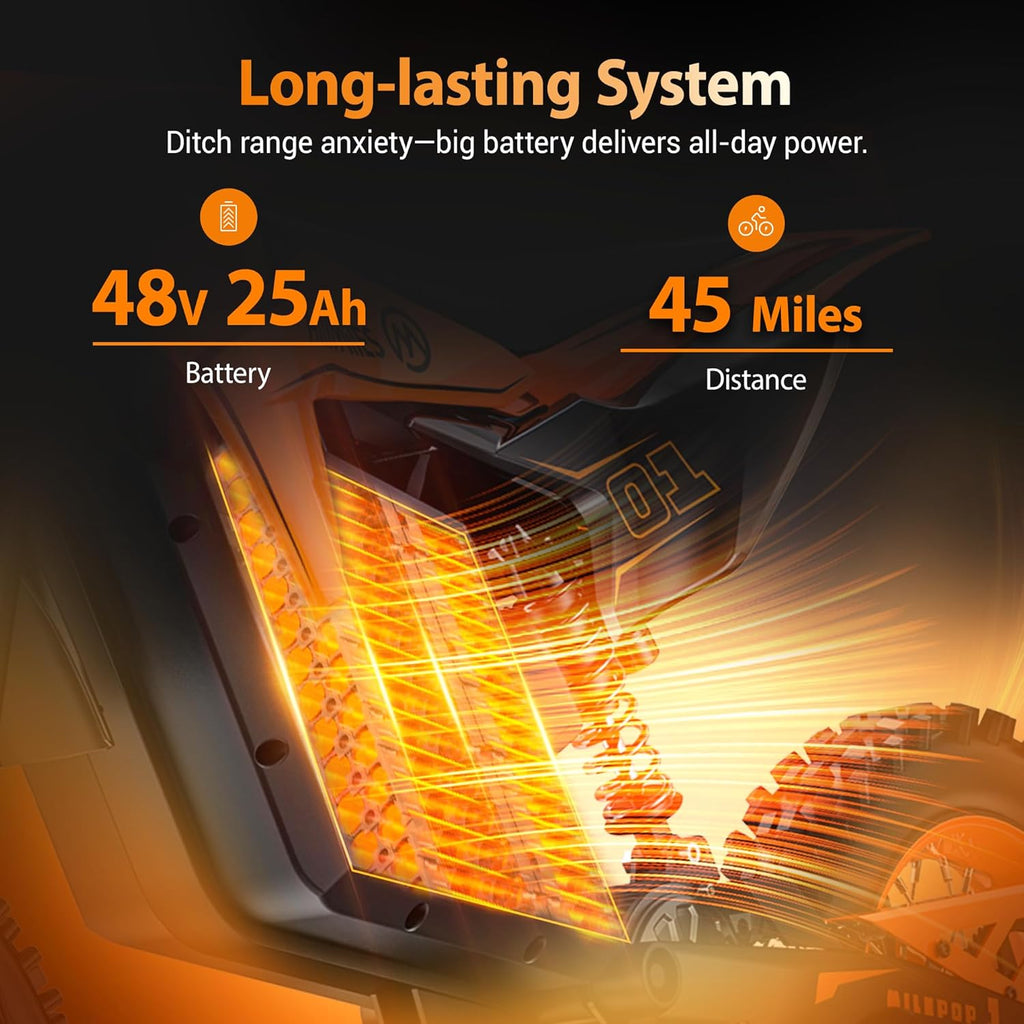 Electric Dirt Bike Teens Adults, 3000W Motor|220Nm|MAX 31MPH