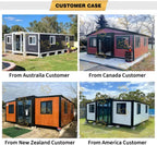 Mobile Prefabricated Tiny House Modular Home Portable Two Bedroom 20Ft Container Expandable House with Triangular Roof