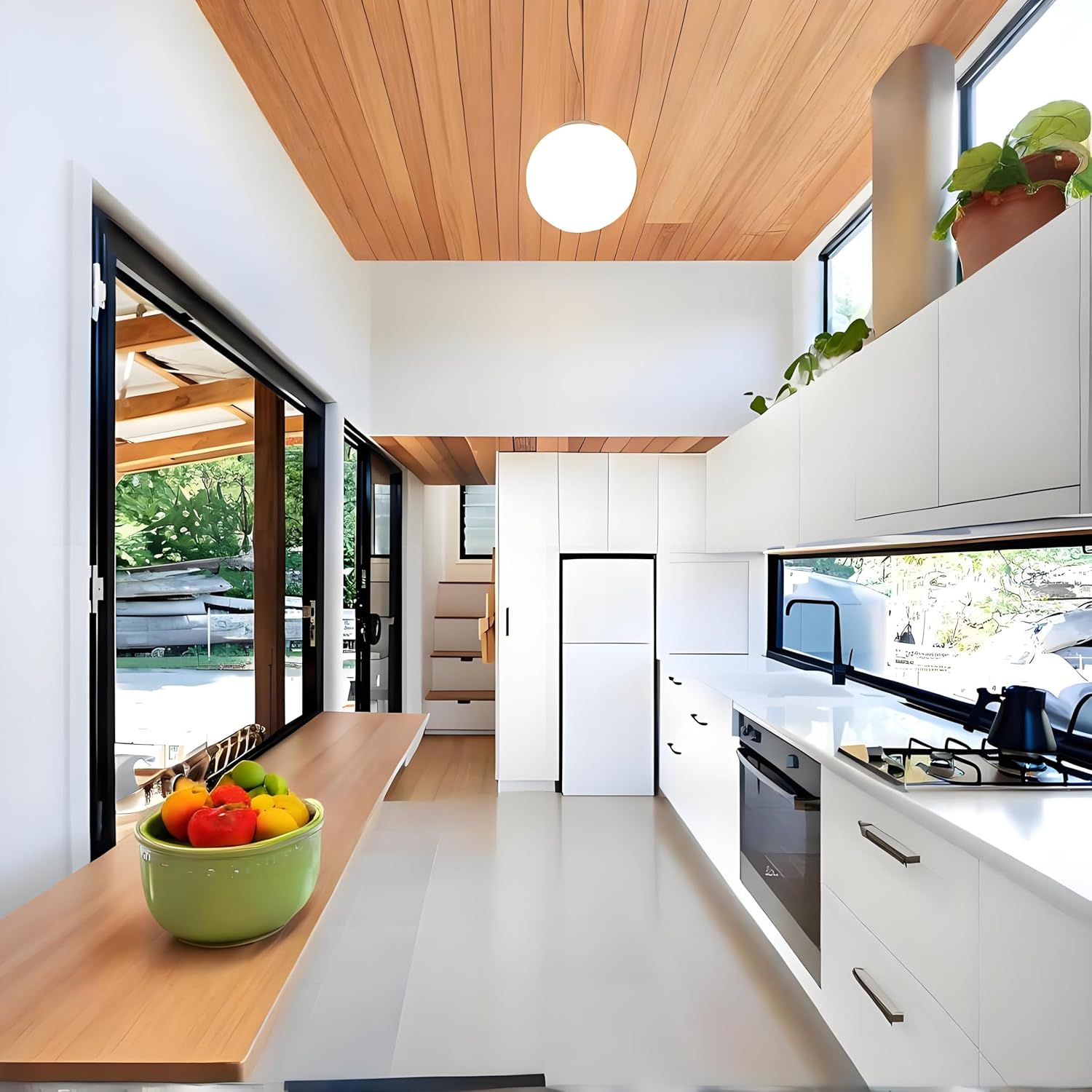 Portable Prefab Tiny Home 20ft Expandable Container House | Luxury Modular Steel Villa | Modern Foldable Tiny House with Bedroom, Kitchen & Bathroom | Prefabricated Portable Cabin for Living or Office