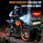 Electric Dirt Bike for Adults Teens 48V, Electric Off-Road Ebike with 3000W Mid-Drive Motor