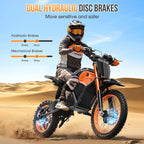 Electric Dirt Bike for Adults Teens 48V, Electric Off-Road Ebike with 3000W Mid-Drive Motor