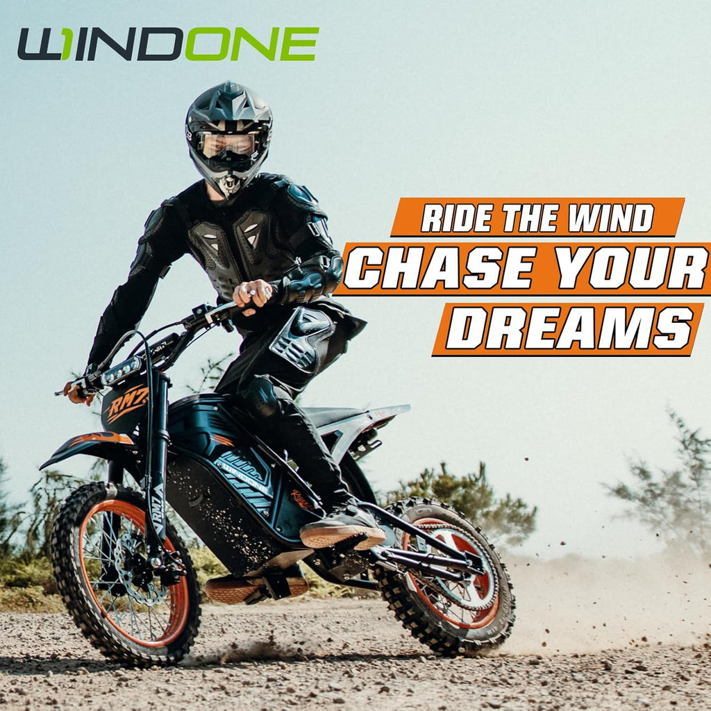 Windone RM7 Electric Dirt Bike for Teens Adults Age 13+, 2200W Peak Ebike