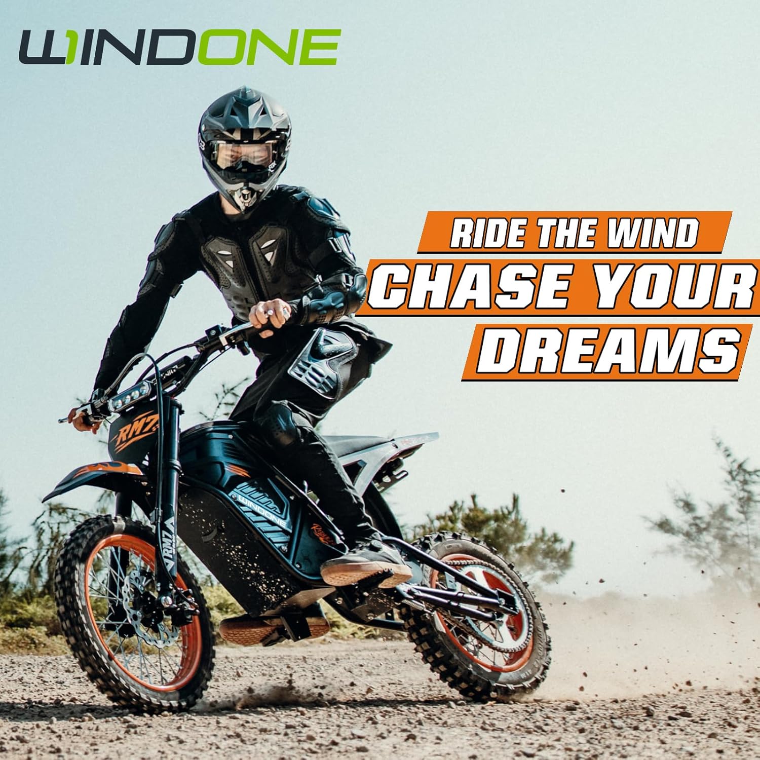Windone RM7 Electric Dirt Bike for Teens Adults Age 13+, 2200W Peak Ebike