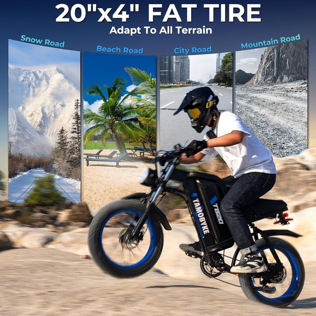 Electric Bike for Adults, 1500W Motor, 35MPH, 48V 25Ah Removable Battery, Full Suspension