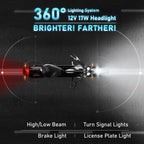 Electric Motorcycle M1P Pro 4000W 50Mph, 60V 42Ah 55 Miles, Long Range Motorcycle Street Legal, Dual Suspension&Dual Hydraulic Brakes Electric Moped for Adults