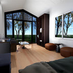 Portable Prefab Tiny Home 20ft Expandable Container House | Luxury Modular Steel Villa | Modern Foldable Tiny House with Bedroom, Kitchen & Bathroom | Prefabricated Portable Cabin for Living or Office