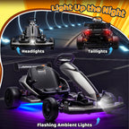 48V Electric Go Kart, Licensed McLaren Battery Powered Drift Racing Go Kart, 25 MPH Drift Kart with 500W Powerful Motor