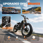 Romeo Pro 3 Peak 5600W Electric Bike for Adults 50Mph, 60V 80Ah Battery 250 Miles