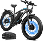 Dual Motor Peak 5000W Electric Bike for Men Women Adults 40-45MPH 100 Miles