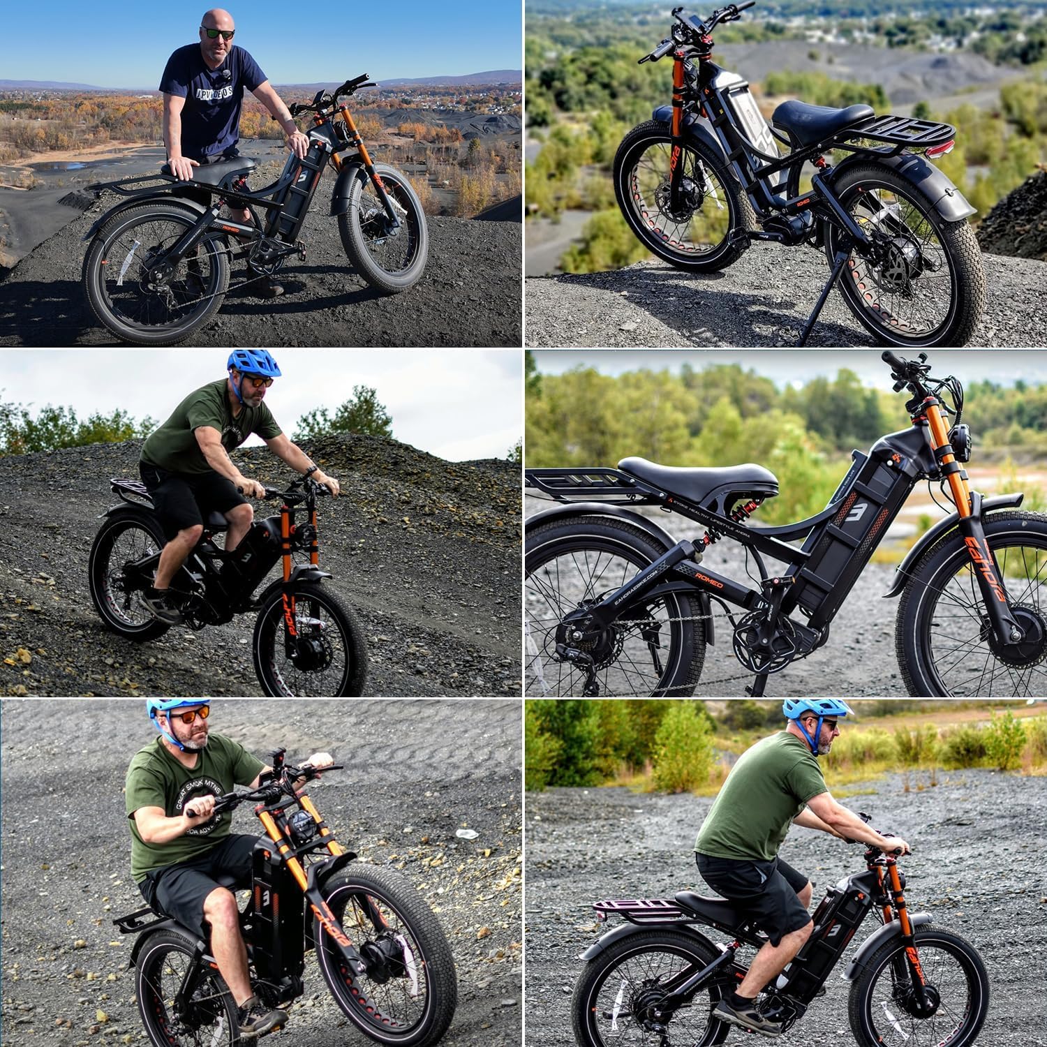 Romeo Pro 3 Peak 5600W Electric Bike for Adults 50Mph, 60V 80Ah Battery 250 Miles