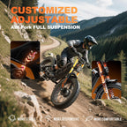 eAhora Romeo Pro 3 Electric Bike for Adults, 5600W 50MPH Dual Motor Ebike, 60V 80AH 250Miles Long Range Electric Bike