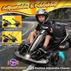 48V Electric Go Kart, Licensed McLaren Battery Powered Drift Racing Go Kart, 25 MPH Drift Kart with 500W Powerful Motor