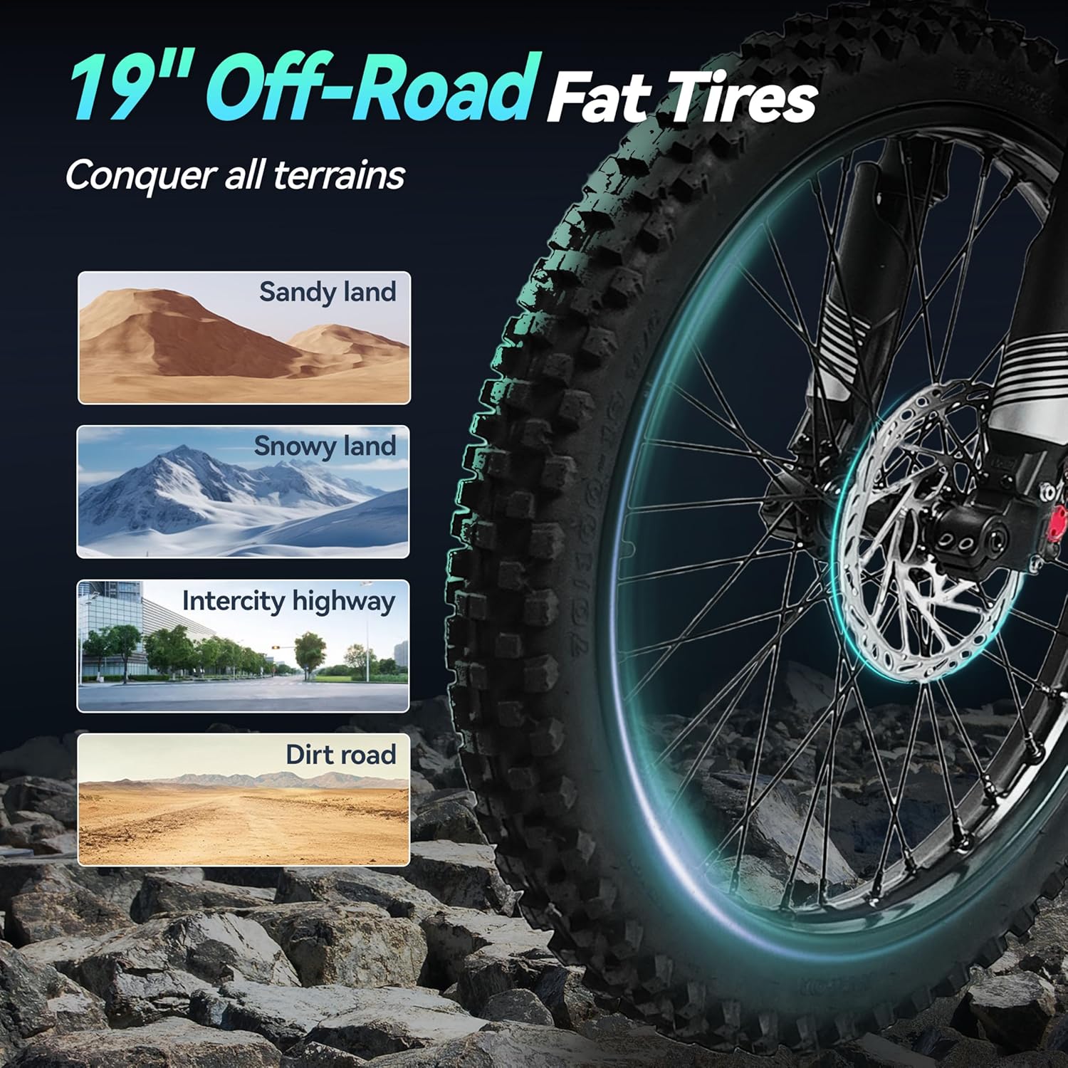 Electric Dirt Bike for Adults, 4000W Peak Motor 40MPH Electric Motorcycle