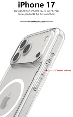 Shockproof MagSafe Clear Magnetic Case for iPhone 17