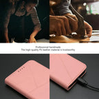 Mganetic Leather Texture Wallet Coque For iPhone 17