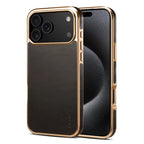 Denior Luxury Oil Wax Texture Genuine Leather Case for iPhone 17