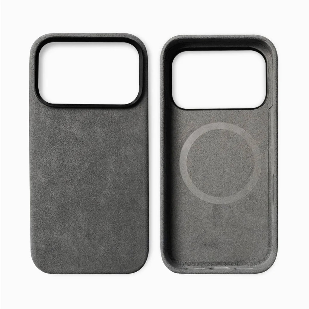 Premium IPhone 17 Genuine Italy Alcantara Material Leather Case MagSafe