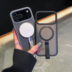 Luxury Magsafe Magnetic Stand Holder Lanyard Case For iPhone 17