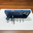 Luxury Magsafe Magnetic Stand Holder Lanyard Case For iPhone 17