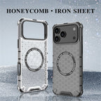 Luxury Clear Honeycomb Armour Magnetic Case for iPhone 17