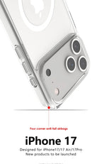 Shockproof MagSafe Clear Magnetic Case for iPhone 17