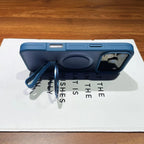 Luxury Magsafe Magnetic Stand Holder Lanyard Case For iPhone 17